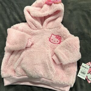 Hello Kitty Plush Pink Hoodie for Kids